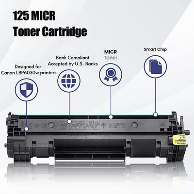 Ampro CRG 125 ‎3484B001 MICR Toner Cartridge for check printing