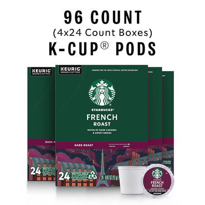 Starbucks K-Cup Coffee Pods, French Roast for Keurig Brewers, 96-count