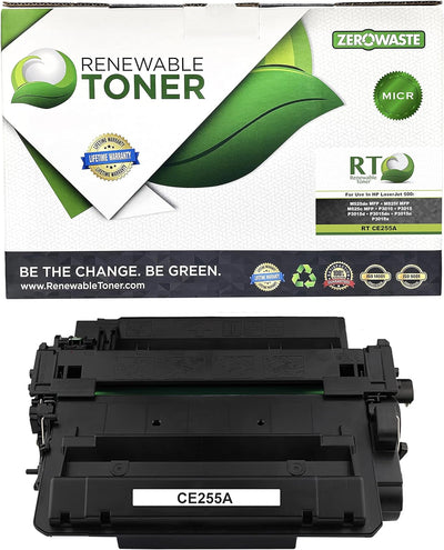 Renewable Toner 55A CE255A MICR Toner Check Printing Cartridge