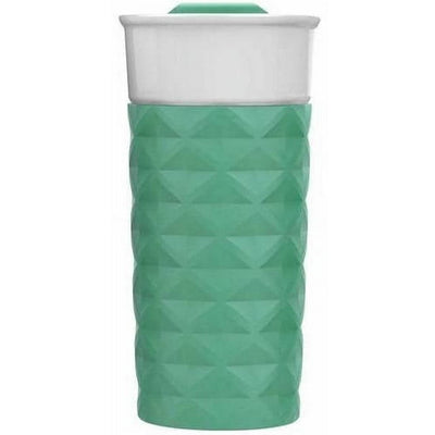 Ello Ogden Ceramic 16 oz Travel Mug with Splash-Resistant Slider Lid and Protective Sleeve