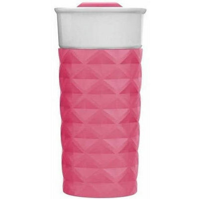 Ello Ogden Ceramic 16 oz Travel Mug with Splash-Resistant Slider Lid and Protective Sleeve