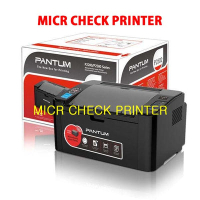 Pantum P2500W B&W Laser MICR Printer Bundle for check printing