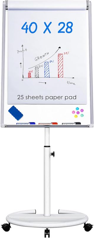 mobile-dry-erase-board-40x28-inches-magnetic-portable-whiteboard-stand-easel-white-board-flipchart-easel-board-with-25-sheets-paper-pad