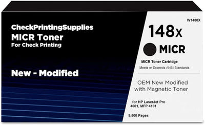 148X OEM Modified HP W1480X MICR Toner Cartridge for Check Printing, High Yield - Prime Office Products -