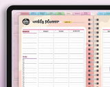 2024 Digital GoodNotes Planner for iPads & Tablets - Daily, Weekly & Monthly notebook pages: Clickable Index, Hyperlinked Tabs, Note Section - Prime Office Products -