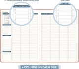 2024 Weekly Appointment Book - Daily/Hourly Planner with 15-Minute Intervals, 8.4" x 11.1" - Prime Office Products -