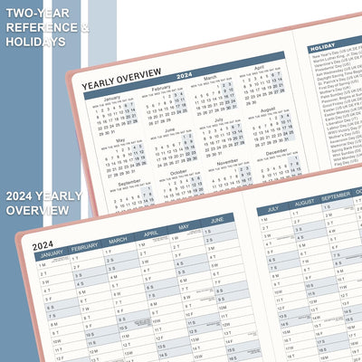 2024 Weekly Appointment Book - Daily/Hourly Planner with 15-Minute Intervals, 8.4" x 11.1" - Prime Office Products -