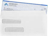 500 Flip and Seal Double Window Security Check No. 8 Envelopes - Designed for Quickbooks Checks - Prime Office Products -