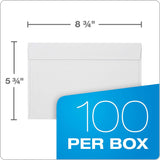 Columbian Invitation & Greeting Card Envelopes, A9, Self-Seal, Straight Flap, White Wove, 100/Box