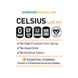 CELSIUS Sparkling Functional Lifestyle Fitness Essential Energy Drink, 12 Fl Oz (12-Pack)