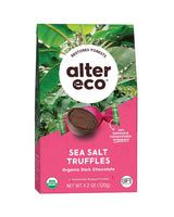 Alter Eco 58% Dark Cocoa Fair Trade Organic Sea Salt Chocolate Truffles - 10-count