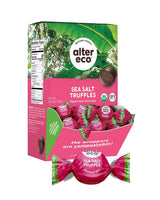 Alter Eco 58% Dark Cocoa Fair Trade Organic Sea Salt Chocolate Truffles - 10-count