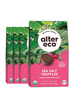 Alter Eco 58% Dark Cocoa Fair Trade Organic Sea Salt Chocolate Truffles - 10-count