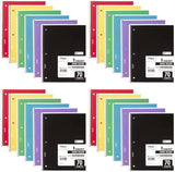 Mead Spiral Notebook, 24 Pack, 1-Subject 70 Sheets, Wide Ruled Paper, Assorted Colors