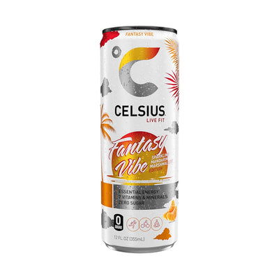 CELSIUS Sparkling Functional Lifestyle Fitness Essential Energy Drink, 12 Fl Oz (12-Pack)