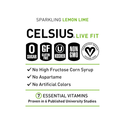 CELSIUS Sparkling Functional Lifestyle Fitness Essential Energy Drink, 12 Fl Oz (12-Pack)