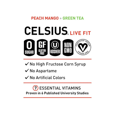 CELSIUS Sparkling Functional Lifestyle Fitness Essential Energy Drink, 12 Fl Oz (12-Pack)