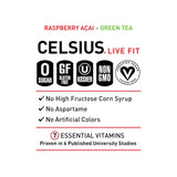 CELSIUS Sparkling Functional Lifestyle Fitness Essential Energy Drink, 12 Fl Oz (12-Pack)