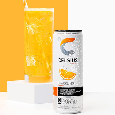 CELSIUS Sparkling Functional Lifestyle Fitness Essential Energy Drink, 12 Fl Oz (12-Pack)