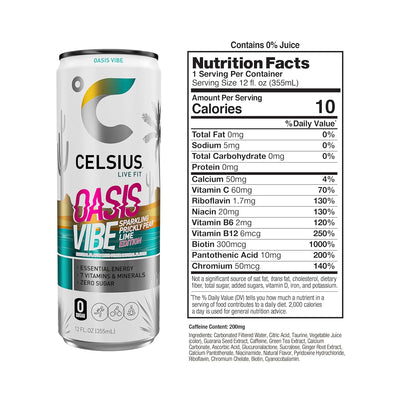 CELSIUS Sparkling Functional Lifestyle Fitness Essential Energy Drink, 12 Fl Oz (12-Pack)