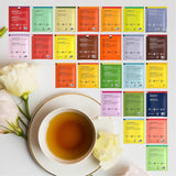 Twinings Sampler Set 12 Flavors Assorted Tea Bags with 20 Honey Sticks - 48-count