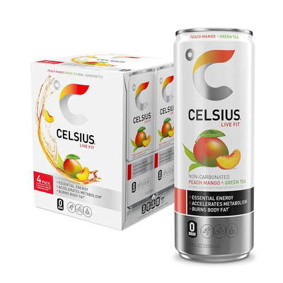 CELSIUS Sparkling Functional Lifestyle Fitness Essential Energy Drink, 12 Fl Oz (12-Pack)