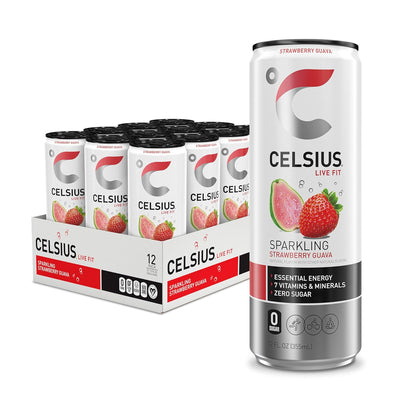 CELSIUS Sparkling Functional Lifestyle Fitness Essential Energy Drink, 12 Fl Oz (12-Pack)