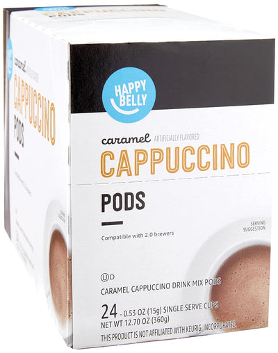 Happy Belly Light Roast Cappuccino K-Cup Coffee Pods - 24-Count