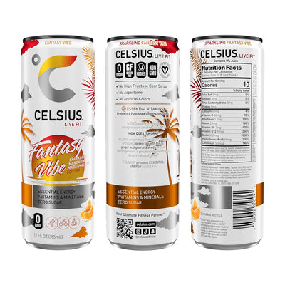 CELSIUS Sparkling Functional Lifestyle Fitness Essential Energy Drink, 12 Fl Oz (12-Pack)