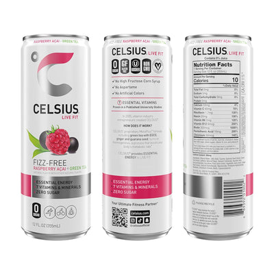 CELSIUS Sparkling Functional Lifestyle Fitness Essential Energy Drink, 12 Fl Oz (12-Pack)