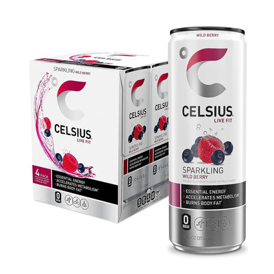 CELSIUS Sparkling Functional Lifestyle Fitness Essential Energy Drink, 12 Fl Oz (12-Pack)