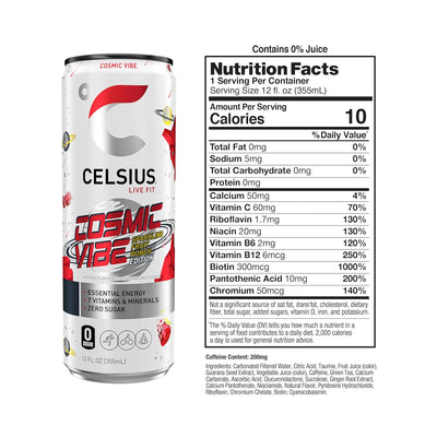 CELSIUS Sparkling Functional Lifestyle Fitness Essential Energy Drink, 12 Fl Oz (12-Pack)