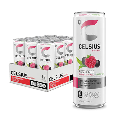 CELSIUS Sparkling Functional Lifestyle Fitness Essential Energy Drink, 12 Fl Oz (12-Pack)