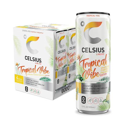 CELSIUS Sparkling Functional Lifestyle Fitness Essential Energy Drink, 12 Fl Oz (12-Pack)