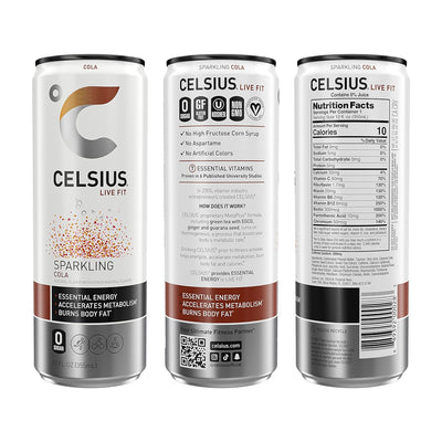 CELSIUS Sparkling Functional Lifestyle Fitness Essential Energy Drink, 12 Fl Oz (12-Pack)