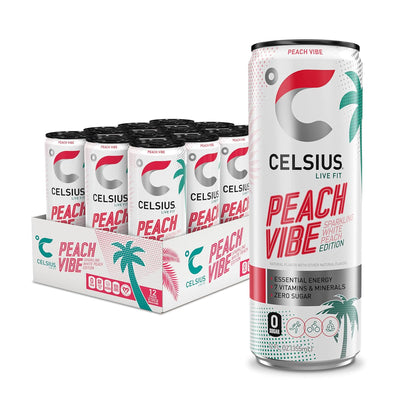 CELSIUS Sparkling Functional Lifestyle Fitness Essential Energy Drink, 12 Fl Oz (12-Pack)