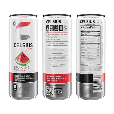 CELSIUS Sparkling Functional Lifestyle Fitness Essential Energy Drink, 12 Fl Oz (12-Pack)