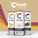 CELSIUS Sparkling Functional Lifestyle Fitness Essential Energy Drink, 12 Fl Oz (12-Pack)