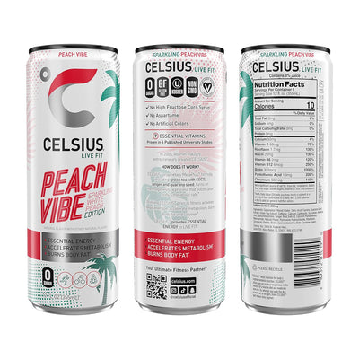 CELSIUS Sparkling Functional Lifestyle Fitness Essential Energy Drink, 12 Fl Oz (12-Pack)