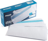 Aimoh #10 Security Envelopes, Double Window, Self Seal, Security Tinted - Prime Office Products -