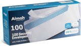 Aimoh #10 Security Envelopes, Double Window, Self Seal, Security Tinted - Prime Office Products -