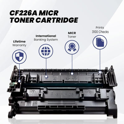 Ampro 26A CF226A MICR Compatible Toner Cartridge for HP Laserjet Pro M402 M426 MFP - Prime Office Products -