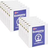 Avery Economy View 3 Ring White Binders, non-stick PVC-free, 12-Count - Prime Office Products - 1.5"