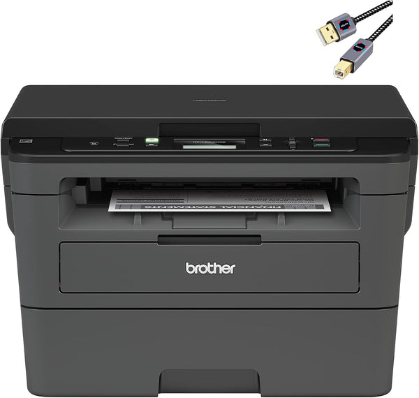 Brother HL-L2350DW Series Compact Monochrome Laser Wireless Duplex All-in-One Laser Printer - Prime Office Products -