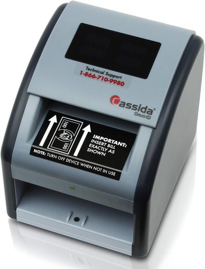 Cassida InstaCheck Automatic Counterfeit Detector with Infrared, Magnetic and Ultraviolet Sensors - Prime Office Products -