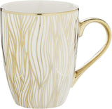 Certified International Matrix Gold Plated Mugs, 16 oz. - Set of 6 - Prime Office Products -