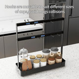 Countertop Coffee Cup Holder with Movable Hooks for 16 Mugs, 2-Tier Rack with Storage Base - Prime Office Products -