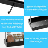 Countertop Coffee Cup Holder with Movable Hooks for 16 Mugs, 2-Tier Rack with Storage Base - Prime Office Products -