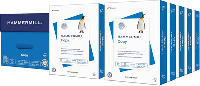 Hammermill Printer Paper, 20 Lb Copy Paper, 8.5 x 11, 92 Bright - Prime Office Products - 10 Ream | 5000 Sheets