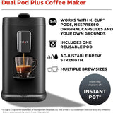 Instant Pot 3-in-1 Espresso, K-Cup Pod and Ground Coffee Maker with Reusable Coffee Pod - Prime Office Products -